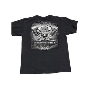 Vintage Sturgis 2011 Motorcycle Rally 71 Years Graphic Print Black Men's XL